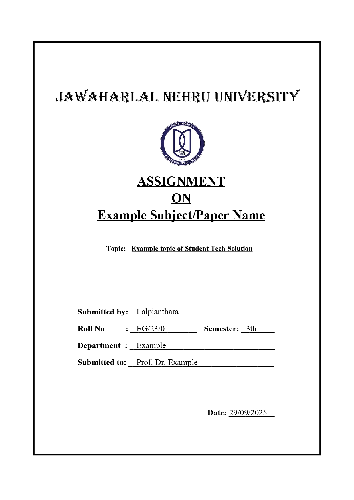 Cover Page for Business Proposals